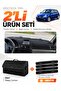 Renault Clio Symbol Airbag Compatible (2003-2006) Compatible Torpedo Cover + Leather Trunk Bag Set - Re012