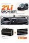 Fiat Doblo D3 (2010-2013) Compatible Torpedo Cover Without Cover + Leather Trunk Bag + Sticker Set - Fi006