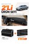 Toyota Avensis Screened T250 (2003-2008) Compatible Torpedo Cover + Leather Trunk Bag Set - To003