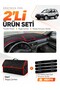 Subaru Forester (2002-2008) Compatible Glove Box Cover + Leather Trunk Bag + Sticker Set - Su001