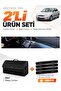 Ford Focus 1 (1998-2005) Compatible Dashboard Cover + Leather Trunk Bag + Sticker Set - Fo009