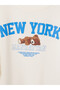 Alita City Lcw Kids Ecru New York Printed Girls' Dress with a Difference - 2