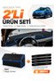 Dashboard Cover + Leather Luggage Bag + Sticker Set Compatible with Dacia Sandero (2022-2026) Without Screen - Da002