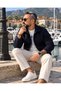 Men's Como Old Money Double Zipper Cashmere Jacket - 4