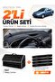 Renault Laguna 2 (2002-2005) Compatible Glove Box Cover + Leather Trunk Bag + Sticker Set - Re033