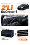 Daci̇a Logan (2009-2012) Compatible Torpedo Cover + Leather Luggage Bag + Sticker Set - Da005
