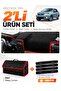 Fiat Si̇ena (2005-2012) Compatible Dashboard Cover + Leather Trunk Bag + Sticker Set - Fi003