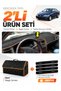 Toyota Avensis T220 (1997-2002) Compatible Torpedo Cover + Leather Trunk Bag + Sticker Set - To001