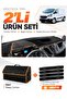Ford Transit Custom (2012-2020) Compatible Glove Box Cover + Leather Luggage Bag + Sticker Set - Fo033