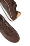 Women's Brown Suede Decorated Lace-Up Comfortable Sole Casual Sneaker Sports Shoes - 5