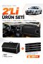Mitsubishi Carisma Small Screen (1997-2003) Compatible Glove Box Cover + Leather Trunk Bag Set - Mi003