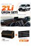 Ford Transit Covered (2013-2018) Compatible Glove Box Cover + Leather Luggage Bag + Sticker Set - Fo031