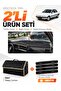 Peugeot 405 (1987-1992) Compatible Glove Box Cover + Leather Trunk Bag + Sticker Set - Pe017