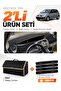 Renault Scenic 2 (2003-2009) Compatible Glove Box Cover + Leather Trunk Bag + Sticker Set - Re044