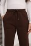 Women's 3-Thread Cotton Sweatpants with Elastic Cuffs and Lace-Up Waist, Soft Textured - 2