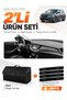 Dashboard Cover + Leather Trunk Bag + Sticker Set Compatible with Opel Grandland X (2017-2020) - Op024