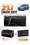 Peugeot 5008 Without Screen (2010-2014) Compatible Glove Box Cover + Leather Trunk Bag + Sticker Set - Pe016