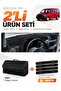 Fiat Doblo (2000-2008) Small Screen Without Airbags Compatible Glove Box Cover + Leather Trunk Bag Set - Fi005