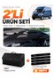 Ford Transit Type 2 (2020-2025) Compatible Glove Box Cover + Leather Luggage Bag + Sticker Set - Fo032