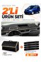 Renault Express Fully Covered (2021-2024) Compatible Glove Box Cover + Leather Luggage Bag Set - Re021