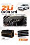 Seat Ibiza (2001-2008) Compatible Glove Box Cover + Leather Trunk Bag + Sticker Set - Se003