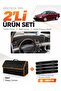 Mercedes W208-C208 Clk (1997-2002) Compatible Glove Box Cover + Leather Trunk Bag + Sticker Set - Mb009
