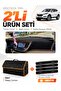 Hyundai Tucson (2016-2018) Compatible Glove Box Cover + Leather Trunk Bag + Sticker Set - Hu035