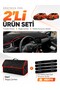 Renault Clio 5 (2019-2026) Compatible Glove Box Cover + Leather Trunk Bag + Sticker Set - Re019