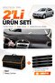 Seat Toledo (2005-2013) Compatible Glove Box Cover + Leather Trunk Bag + Sticker Set - Se008