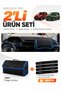 Dashboard Cover + Leather Trunk Bag + Sticker Set Compatible with Peugeot Rifter (2018-2026) - Pe028