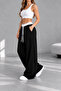 Women's White Belt Stylish Loose Fit Casual Wear Comfortable Fit Daily Sweatpants - 3