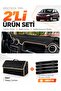 Daci̇a Logan 1 (2004-2008) Compatible Glove Box Cover + Leather Trunk Bag + Sticker Set - Da006