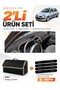 Renault Clio 2 Top Pocketed (2003-2006) Compatible Glove Box Cover + Leather Trunk Bag Set - Re008