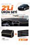 Lancia Delta (2008-2014) Compatible Glove Box Cover + Leather Trunk Bag + Sticker Set - Ln001