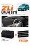 Renault Twingo (1998-2000) Compatible Glove Box Cover + Leather Trunk Bag + Sticker Set - Re050