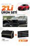 Hyundai Tucson (2018-2021) Compatible Glove Box Cover + Leather Trunk Bag + Sticker Set - Hu036