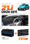 Renault Twingo (1998-2000) Compatible Glove Box Cover + Leather Trunk Bag + Sticker Set - Re050