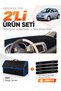 Glove Box Cover + Leather Luggage Bag + Sticker Set Compatible with Nissan Micra March (2005-2010) - Ni007