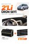Glove Box Cover + Leather Luggage Bag + Sticker Set Compatible with Nissan Micra March (2005-2010) - Ni007