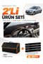 Renault Clio Symbol Ali̇ze (2002-2008) Compatible Torpedo Cover + Leather Luggage Bag Set - Re013