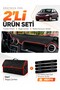 Daci̇a Logan 1 (2004-2008) Compatible Glove Box Cover + Leather Trunk Bag + Sticker Set - Da006