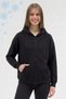 Women's 3-Thread Fleece Hooded Sweatshirt with Kangaroo Pocket and Zipper