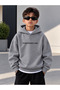 Sweatshirt (Hooded) Boys' 3 Thread Raster Printed Winter Hoodie - 2