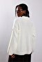 Ecru Buttoned Sleeve Sweater - 6