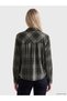 Foulard Roba Collar Checkered Embroidered Women's Lumberjack Shirt for Style Seekers from Uzg Store - 5