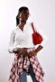 Ecru Polo Collar Zippered Ribbed Knitwear 5668 - 2