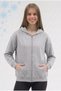 Women's 3-Thread Fleece Hooded Sweatshirt with Kangaroo Pocket and Zipper