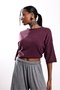 Plum Boat Neck Knitwear 0004 - 2