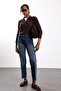 Washable Blue Belted Boyfit Jean 102