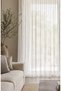 Natural Linen Tulle Curtain with Dense Pleats and Heavy Weight, Suitable for Any Room, Does Not Need Ironing and Does Not Wrinkle. - 2